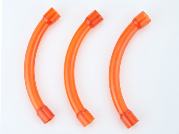 PVC紅藍透明90度大彎頭 PVC紅藍透明90度大彎頭